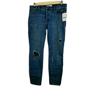 Free People Distressed Skinny Jeans Size27